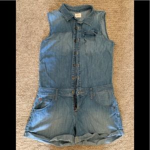 Hudson denim shorts jumpsuit, small
